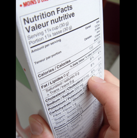 Image : Apprendre à lire les étiquettes nutritionnelles
